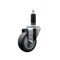Service Caster 3.5'' SS Thermoplastic Rubber Wheel Swivel 1-1/8'' Expanding Stem Caster SCC-SSEX20S3514-TPRB-118 - alternate 1